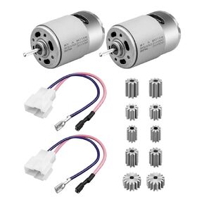 2 Pcs 18V 24V RS555 35000RPM Electric Motor Drive Engine for Power Wheel High-Speed Motor Gearbox Accessories, Power Wheel Motor Upgrade Replacement Parts for Children's Ride On Cars