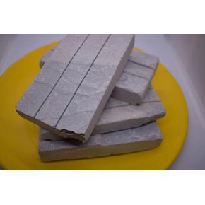 Black Grooved Slate Block 200 Grams