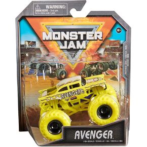 Monster Jam, Official Avenger Monster Truck, Die-Cast Vehicle, 1:64 Scale, Kids Toys for Boys Ages 3 and up