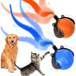 Interactive Cat Ball Toy,New Generation Interactive Cat Toy,Cat Ball Toys with Cord Imitation Mouse,Automatic Fast Move On Carpet,Interactive Cat Toys for Bored Indoor Kittens Adult Cats(2PCS)