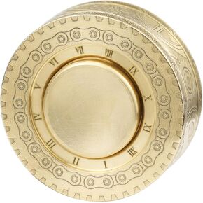 FREELOVE Metal Magnetic Paragraph Slider Fidget Ring, Mini Small Magnet Clicker Coin, Heavy Brass Relief Spinner Toys, Premium Silent Bearing, Function Haptic Block for Adults Anxiety Cool (Punk)