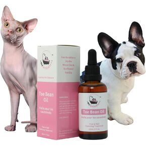 Toe Bean Oil: Premium Paw & Nail Cleansing Treatment, 100% Natural, Safe for All Cats and Dogs, 2 Fl. Oz.