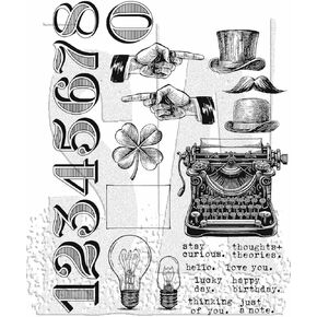 Tim Holtz Stampers Anonymous Curiosity Shop Stamp Set CMS482-2024