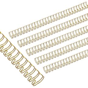 PATIKIL 13mm (1/2") Double Loop Wire Binding Combs, 20 Pcs Metal Twin Loop Binding Coils 100 Sheet Capacity 3:1 Pitch 32 Ring Binding Spines, Black