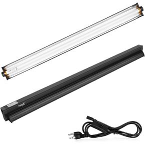T5 UVB Reptile Light Fixture HO UVB Bulb Lighting Combo Kit, 10.0 UVB Light for Reptiles Terrarium Hood with 39W Reptile Light Bar UVA UVB Desert Lamp for Bearded Dragon Turtle Tank, 34Inch