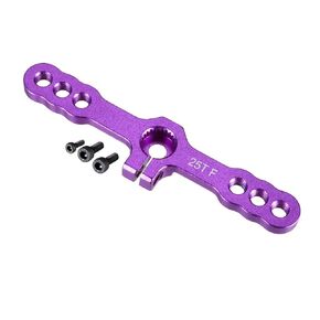 uxcell Aluminum Servo Horn 25T M3 Thread Purple, Double Steering Arm for Futaba