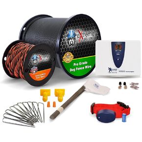 Underground Electric Dog Fence - PRO-Grade Fence Kit for Easy Setup and Superior Longevity and Continued Reliable Pet Safety - 1 Dog | 1000 Feet with Standard Collar…