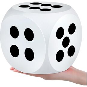 6 Inches Large Foam Dice, Big Educational Giant Dice, Eva Foam Jumbo Dice for Game Nights and Learning Sessions, 1PCS
