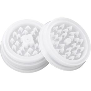 White DIY Silicone Mold for Resin Art Crafts, Grinder Mold High Toughness Silicone Resin Casting Grinding Mold