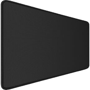 Large Gaming Mouse Pad 31.5 x 11.8, Extended Desk Mousepad with Stitched Edges, Premium Microfiber Cloth Surface, Waterproof Non-Slip Base Keyboard Mat for Home Office Gaming, Black