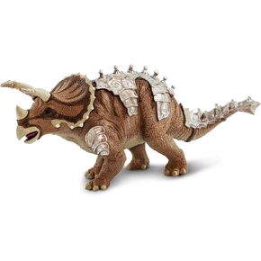 Safari Ltd. Armored Triceratops Figurine - Detailed 8" Dinosaur Figure - Educational Toy for Boys, Girls, and Kids Ages 3+