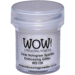 Wow Embossing Powder 15ml, Clear Hologram Sparkle