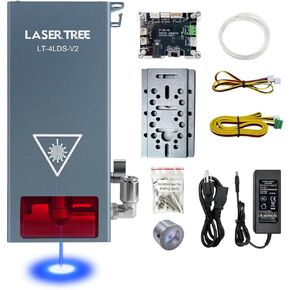 وحدة نقرية ليزر ليزر ليزر ، 20000 ميجاوات (20W) الطاقة البصرية ، وحدة قطع النقاش بالليزر مع مساعدة الهواء ، رأس الليزر الرباعي عالية الدقة ، النقش 340+ ألوان على الصلب المعدني