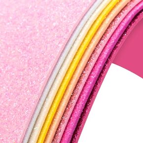 8 Pack Glitter Foam Sheets Craft 8 x 12 inch, 8 Colors Sparkles Foam Paper for Art Crafts Projects, Classrooms Scrapbook Gift DIY Cutters Card Party Decoration (Pastel)