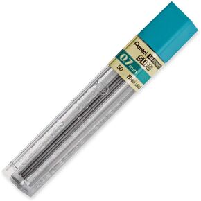 Pentel Super Hi-Polymer Lead Refill, 0.7mm, 12/Leads (50-2B)