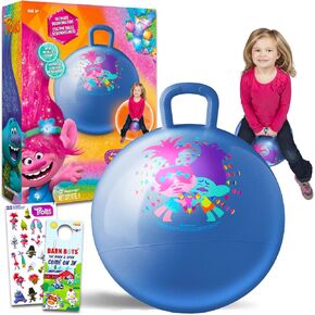 مجموعة لعبة Hopper Ball Outdoor Toy - حزمة مع كرة قادوب من المتصيدون للبنين والبنات في الهواء الطلق ، والحفلات بالإضافة إلى ملصقات ، المزيد | المتصيدون في الهواء الطلق للأطفال الصغار