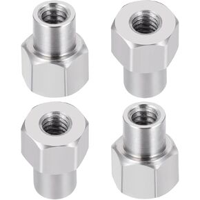 QUE-T 4pcs M2 Wheel Nuts for 1/24 Axial SCX24 AX24 RC Crawler Upgrade (3mm Lower Length)