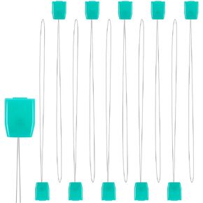 10 PCS Long Needle Threaders,Embroidery Floss Punch Needle,Fine Threader Stitching Craft Tool,Practical Long Punch Needle Threaders,Suitable for Punching Needles,DIY Sewing Craft Works,20 CM