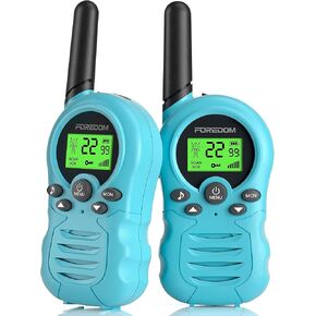 Walkie Talkies for Kids Walkie Talkies Long Range for Boy & Girl Age 3 to 12 Year Old Birthday Toys 2 Pack - Blue