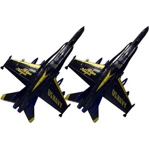Blue Angels Toy Planes by Magical Memories Collection, Set of 2 Die Cast Airplanes Fighter Jet Toy, Great Model Planes with Pull Back Action, Toy Blue Angels Jets Model Plane, Navy Blue Airplane, 7x5