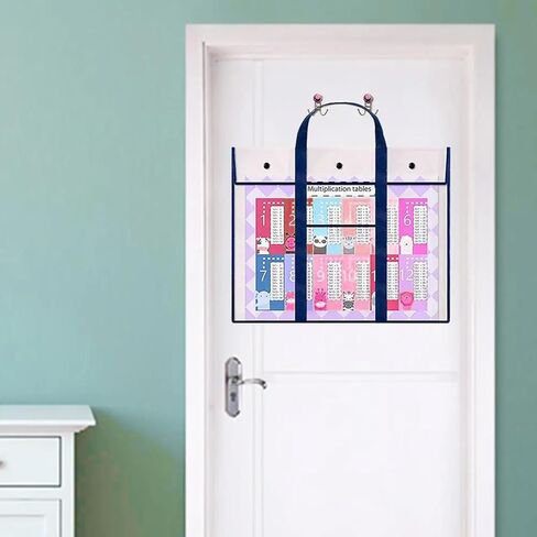 5 حزمة حقيبة تخزين ملصق كبيرة 30.7 × 25.6 بوصة واضحة حامل اللوحة الحاوية الفنية ، حاوية محفظة فنية PVC للأعمال الفنية ، الفصل الدراسي in Kuwait