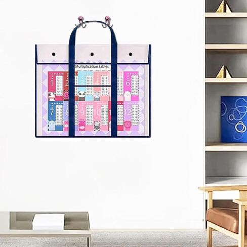 5 حزمة حقيبة تخزين ملصق كبيرة 30.7 × 25.6 بوصة واضحة حامل اللوحة الحاوية الفنية ، حاوية محفظة فنية PVC للأعمال الفنية ، الفصل الدراسي in Kuwait