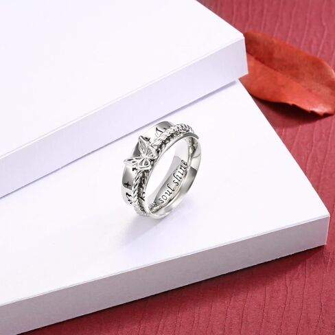 Butterfly Dragonfly Fidget Ring 925 Sterling Silver Anxiety Spinner Rings Relief Stress for Women Daughter Mom in Kuwait