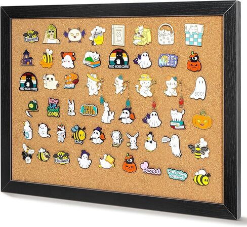 لوحة دبوس ، 12 '' × 16 '' لوحة الفلين دبوس ، منظم دبوس معلق على الحائط ، شاشة دبوس البصف طية ، أسود in Kuwait