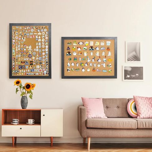 لوحة دبوس ، 12 '' × 16 '' لوحة الفلين دبوس ، منظم دبوس معلق على الحائط ، شاشة دبوس البصف طية ، أسود in Kuwait