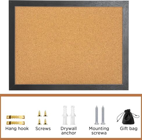 لوحة دبوس ، 12 '' × 16 '' لوحة الفلين دبوس ، منظم دبوس معلق على الحائط ، شاشة دبوس البصف طية ، أسود in Kuwait