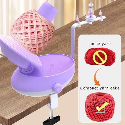 DAFENCHI Yarn Winder, Electric Yarn Winder That Can Work with Yarn Swift, Automatic Large Yarn Ball Winder for Crocheting, Speed Adjustable Yarn Spinner for Yarn Winding, Easy to Use Yarn Cake Winder in Kuwait