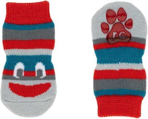 RC Pet Products Fun Pawks Anti-slip ، الأنيقة ، الوظيفية ، الجوارب الكلاب الواقية | صغير ، اللصوص in Kuwait
