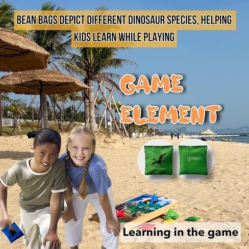 Sports 1.6 ‘*1 'مجموعة لعبة Cornhole Outdoor ، خيارات الخشب الطبيعي مع حقيبة الحمل المدرجة - مثالية للبناء الخلفي والشاطئ والداخلية والأفكار الوهمية لـ 3 4 4 سنوات من الأطفال. in Saudi Arabia