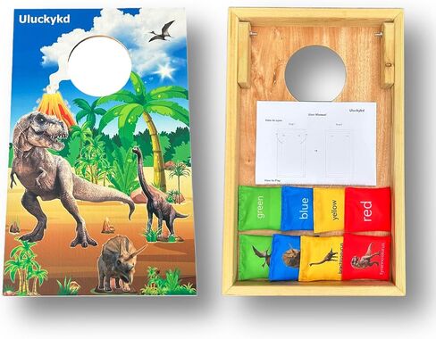 Sports 1.6 ‘*1 'مجموعة لعبة Cornhole Outdoor ، خيارات الخشب الطبيعي مع حقيبة الحمل المدرجة - مثالية للبناء الخلفي والشاطئ والداخلية والأفكار الوهمية لـ 3 4 4 سنوات من الأطفال. in Saudi Arabia