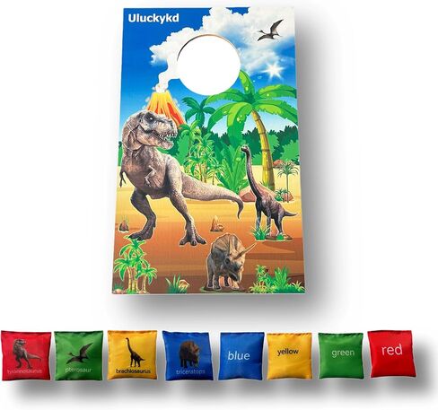 Sports 1.6 ‘*1 'مجموعة لعبة Cornhole Outdoor ، خيارات الخشب الطبيعي مع حقيبة الحمل المدرجة - مثالية للبناء الخلفي والشاطئ والداخلية والأفكار الوهمية لـ 3 4 4 سنوات من الأطفال. in Saudi Arabia