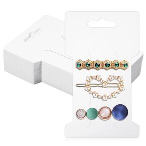 50 PCS Hair Clip Display Cards - Hair Accessory Display & Organizing - 4.52 3in