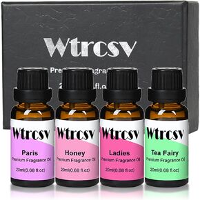 Fragrance Oils for Women,Essential Oil Blend for Diffuser, Candle Making, Home Fragrance, DIY Soap,4x20 ml