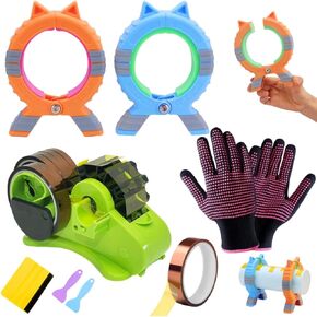 AFW 𝑷𝒆𝒓𝒇𝒆𝒄𝒕 𝑻𝒖𝒎𝒃𝒍𝒆𝒓 𝑪𝒍𝒂𝒎𝒑,Sublimation Blanks Tumbler Clamp Tool, for 20 Oz Sublimation Blanks, Heat Resistant Gloves, Heat Tape Sublimation, Heat Tape Dispenser Sublimation Kit