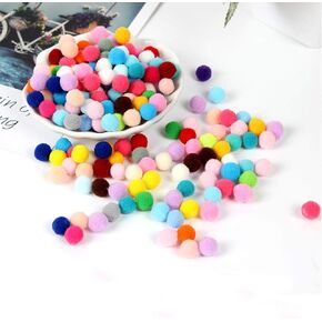 Dahi 2000pcs 1cm/0.4inch متنوعة POMPOMS Multi Multi Signal Signal Pom Poms كرات للحرف اليدوية والزخارف الإبداعية DIY (1 سم/2000 ٪)