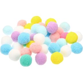 Patikil 1.2inch pom poms للحرف اليدوية ، 2pack 40pcs كرات باستيل بوم بوم لتوازم فنية DIY مواد حرفية إبداعية للمواد الحرف اليدوية ، ملونة