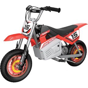 Razor MX400 Dirt Rocket Kids Electric Motocross Bike, 14 Mph, 60 Min Runtime, Ages 8+, Red