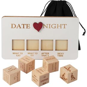 Date Night Dice ، Night Night Dression Dice Dice ، Love Dice ، Dice Dission Dice ، Wooden Dating Fun Dice ، Date Ideas ، Gifts for Boyfriend-Girlfriend