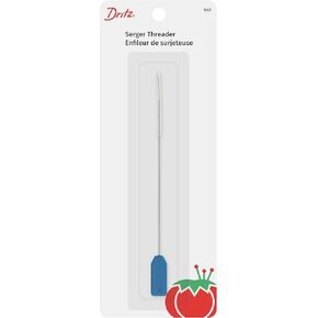 Dritz Serger Protective Plastic Sleeve, 1 Count Needle Threader, Blue