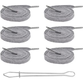 Mandala Crafts Black Drawstring Replacement Draw Cord for Sweatpants Waist - 6 55 Inch Cotton Flat Drawstring Cord Hoodie String Replacement & Drawstrings Threader