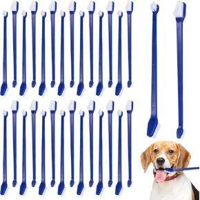 200 pcs الكلب فرشاة أسنان ، ثنائية برأس ثنائي الأسنان فرشاة أسنان ناعمة الكلب الأسنان مجموعة الفرشاة قطة الأسنان فرشاة جرو الفرش