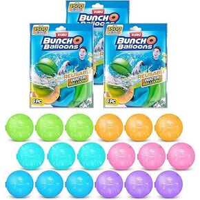 بالونات Zuru Bunch O بالون القابلة لإعادة الاستخدام ، للأطفال ، البالغين (12 حزمة - كولون)