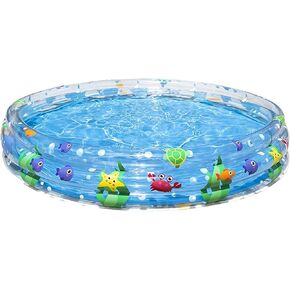 حمام سباحة Kiddie ، حمام سباحة 72 "× 13" للأطفال ، الأطفال ، حمامات السباحة في الفناء الخارجي والخلفي (الأزرق)