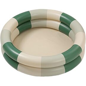 Inflatable Pool Baby Retro Blow Up Swimming Pool Family Cute Thickened Water Pool (Green Stripe)