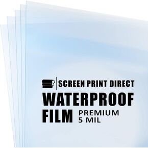 Ecotex® Waterproof Inkjet Transparency Roll (24" x 100') - 5 Mil Transparency Film for Silk Screen Printing, Waterproof Inkjet Film Rolls for Screen Printers - Screen Printing Supplies