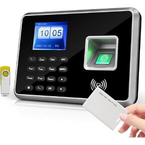 Bisofice Biometric Time Clock Attevance Machine للموظفين يدعمون 1000pcs بصمة/كلمة مرور/بطاقة هوية التعرف